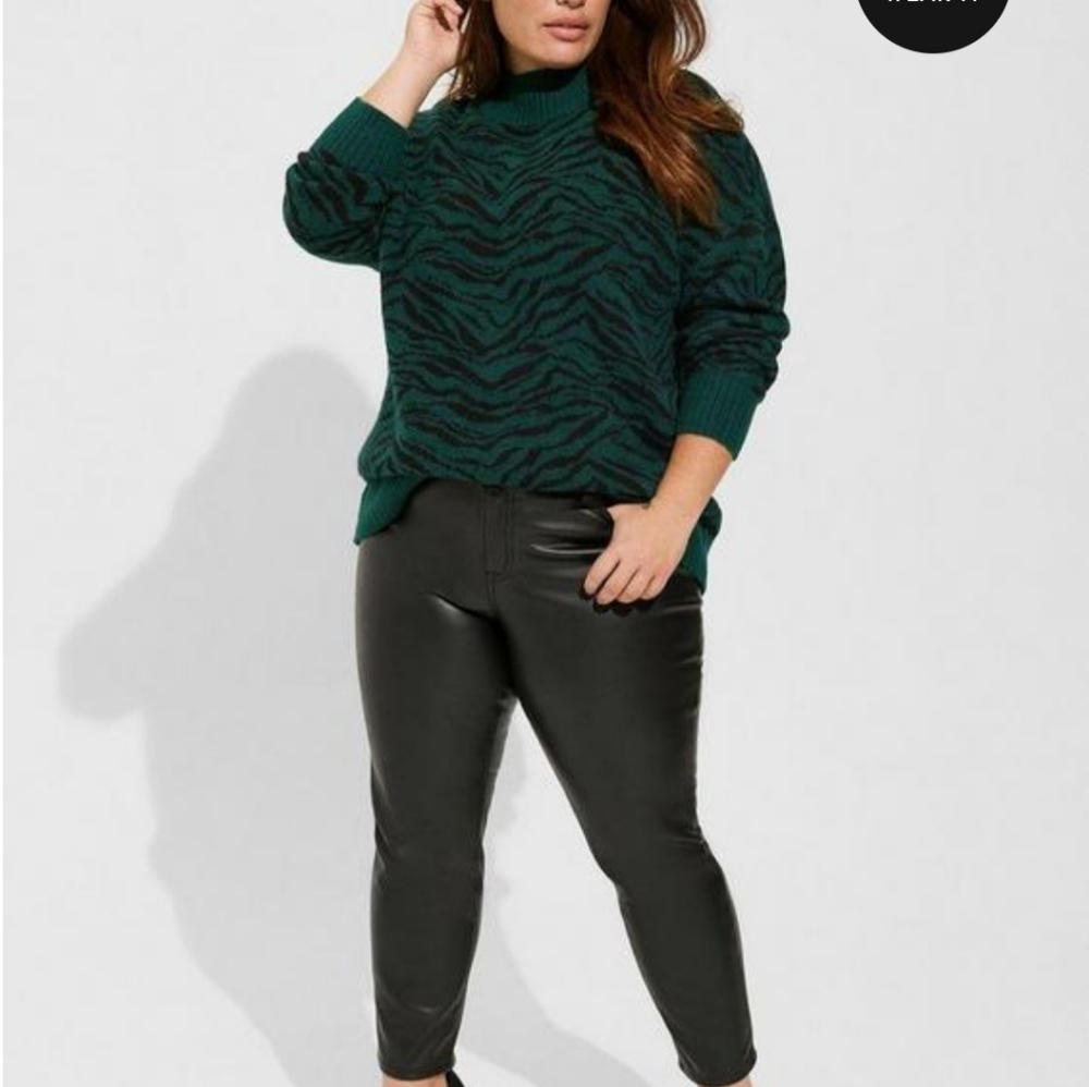 Torrid faux leather pants 12 short